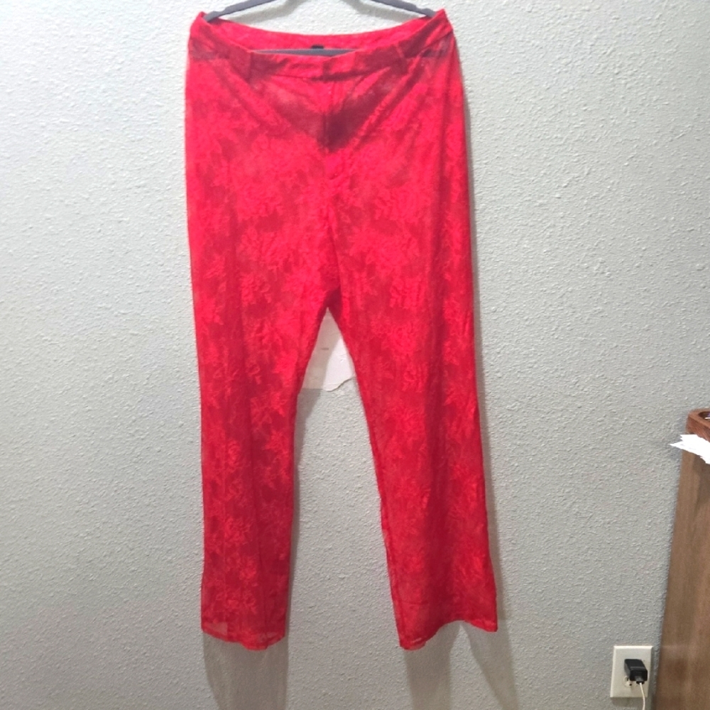 Victoria's Secret Red Lace Fabric